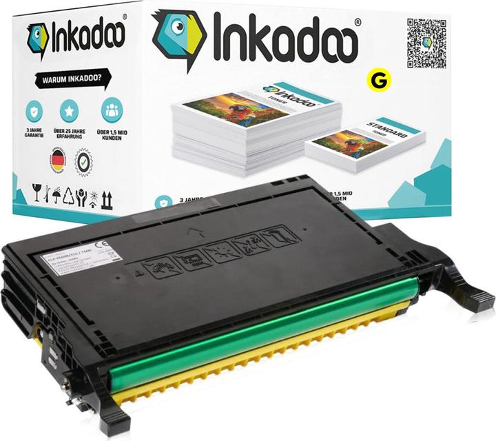 Produktbild Inkadoo Toner kompatibel zu Samsung CLP-Y660B/ELS / Y660 Toner, gelb Gelb (Y)