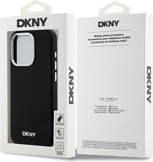 Produktbild DKNY DKHMP15LSMCHLK iPhone 15 Pro 6.1" czarny/black hardcase Liquid Silicone Small Metal Logo MagSaf (Apple iPhone 15 Pro)