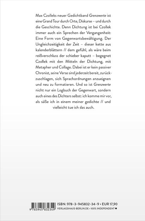 Actual product image Grenzwerte (German, Max Czollek, 2019)