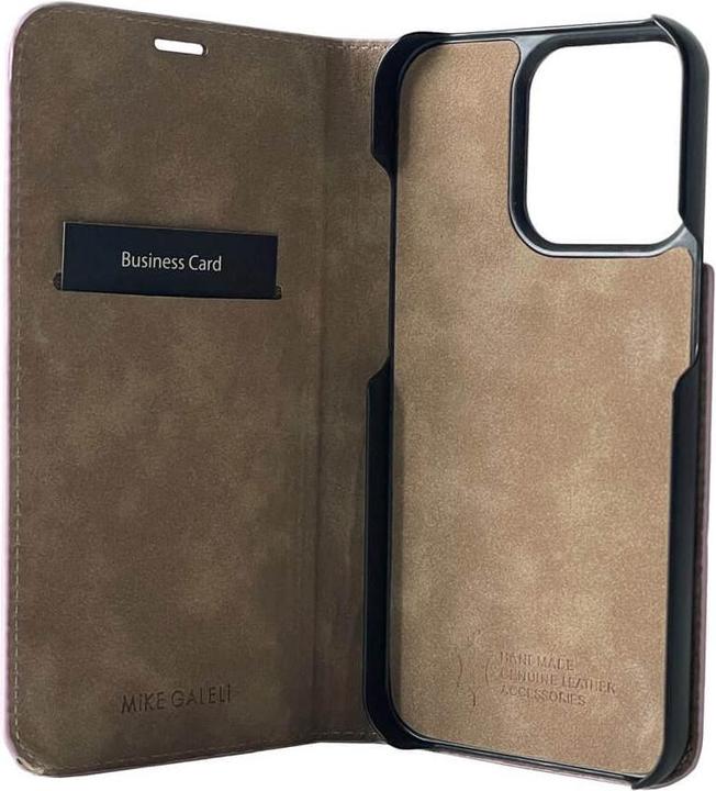 Produktbild Mike Galeli Book-Cover Echtleder Marc rose (Apple iPhone 14 Pro)