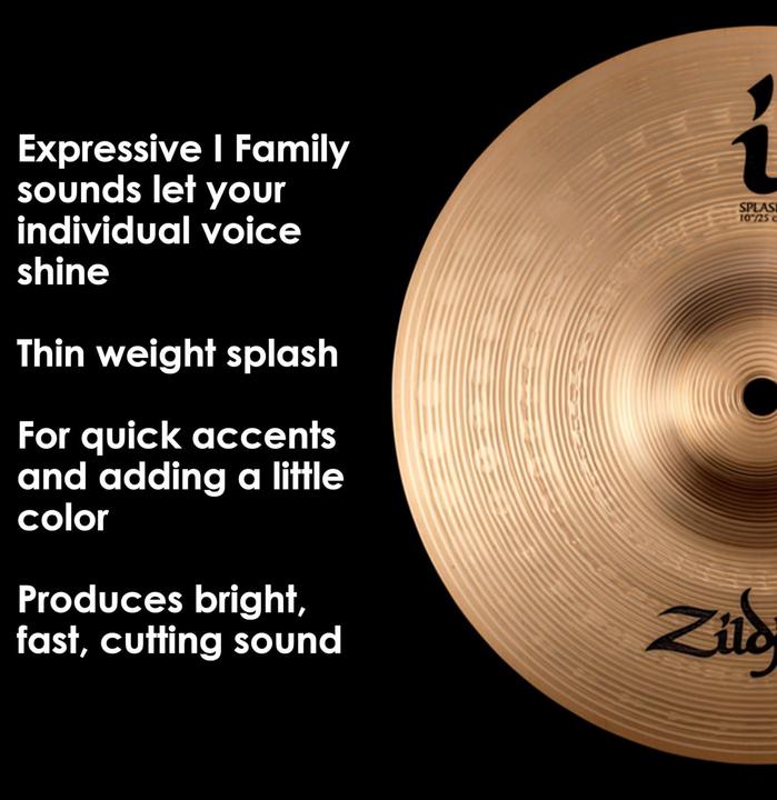 Image du produit Zildjian ILH10S I Family Splash 10 pouces (10", Cuvette, éclabousser)