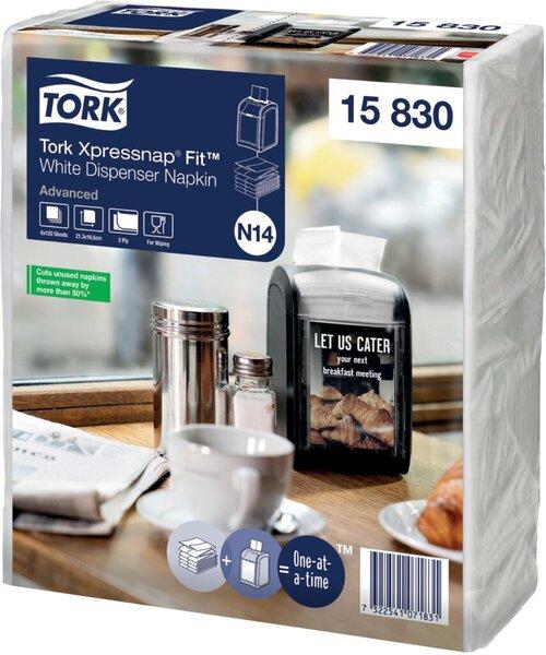 Actual product image Tork 15830 Xpressnap Fit Servietten für Xpressnap Fit Handtuchspender - Spenderserviette - Weiss (720 x)