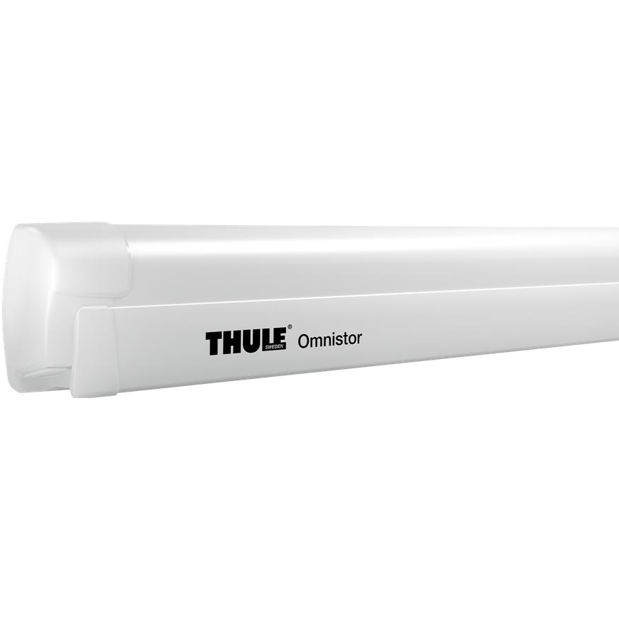 Thule, Tenda da sole, Tenda da sole TO 8000 con motore a 230 volt, 5,5 x 2,75 m, custodia bianca, grigio mistico