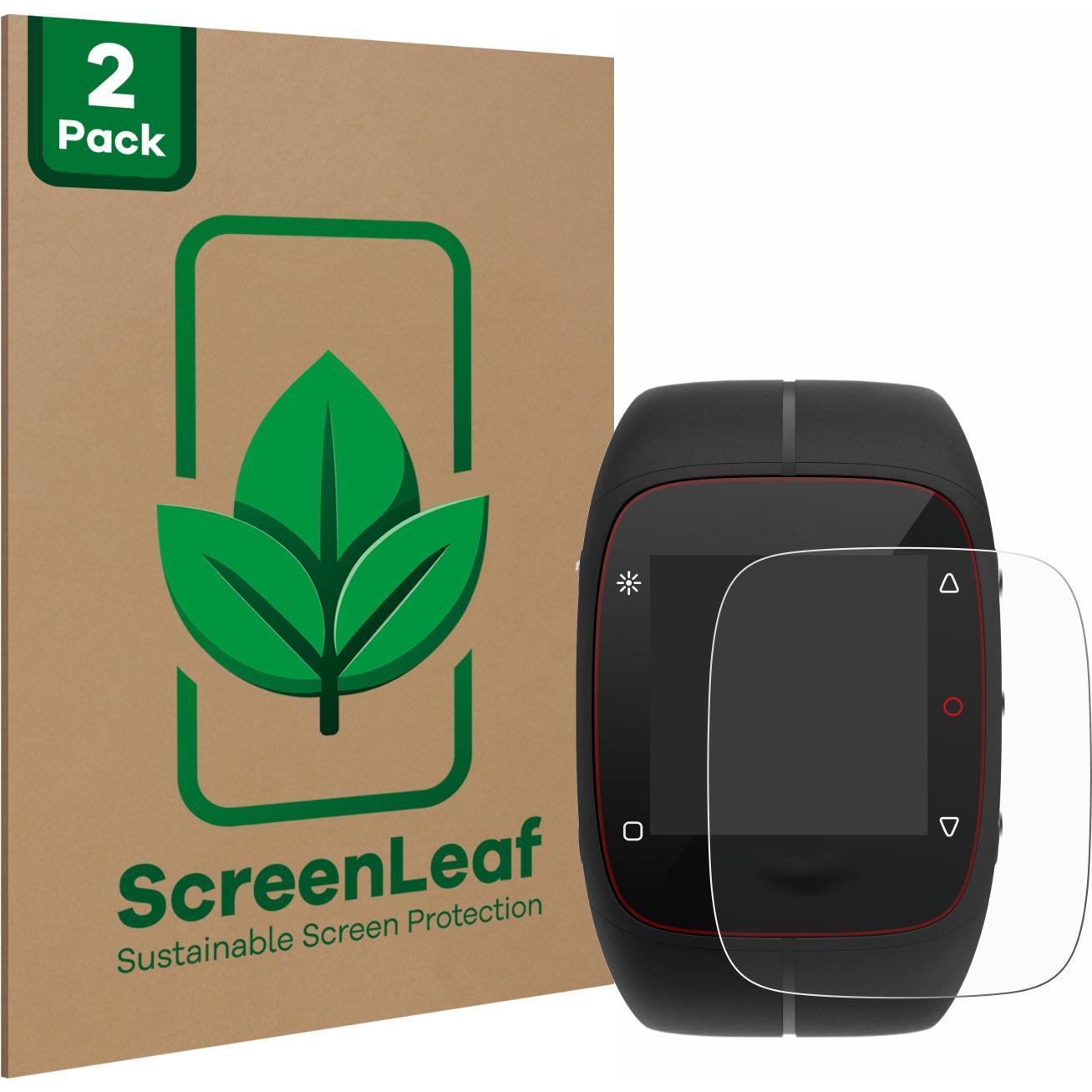 ScreenLeaf Schutzfolie nachhaltiger Displayschutz Display Schutz Folie Klar Transparent, Smartwatch Schutzfolie, Transpa...