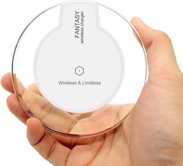 Produktbild PhoneLook Kabellos Ladestation Qi Wireless transparent Fantasy Ladegerät für Smartphone Glas/ (5 W)