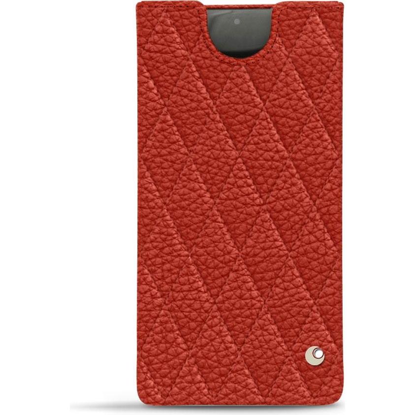 Noreve Lederschutzhülle (Samsung Galaxy Note 10+), Smartphone Hülle, Orange