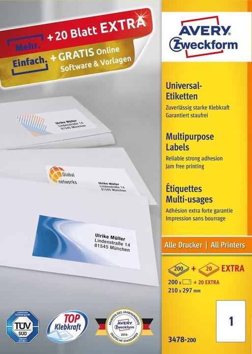Produktbild Avery Universal-Etiketten