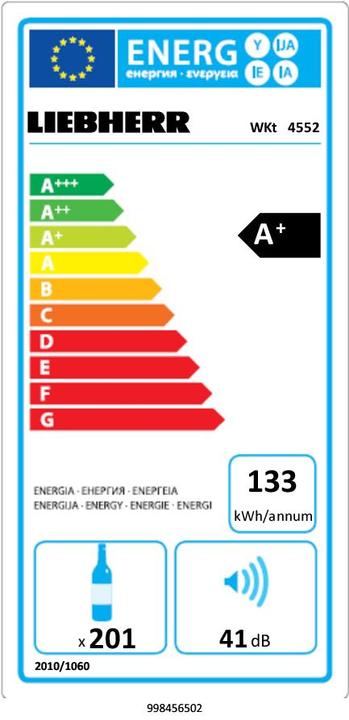 Etichetta energetica Liebherr WKT-4552-21