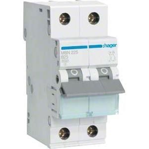 Hager, Schutzschalter, HAG MBN225 B25 Einbauautomat 2p