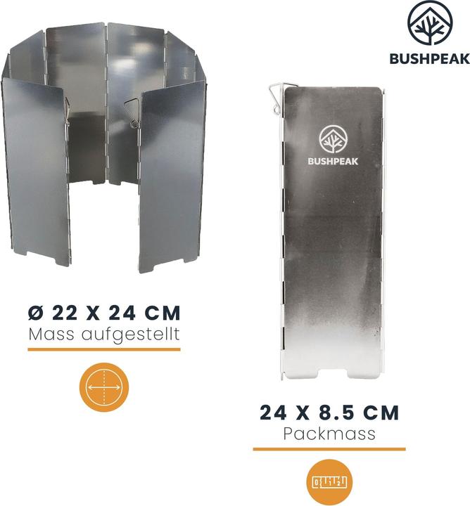 Actual product image Bushpeak Foldable windbreak - Storm Stopper