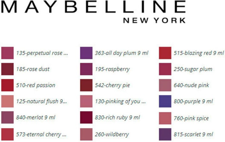 Image du produit Maybelline New York Superstay 24H Super Impact (573 Cerise éternelle)