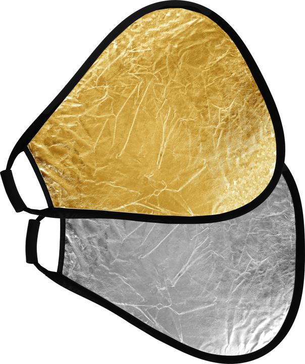 Studioking Réflecteur avec poignée Gold/Silver CRGGS60 60 cm (Réflecteur, 60 cm)