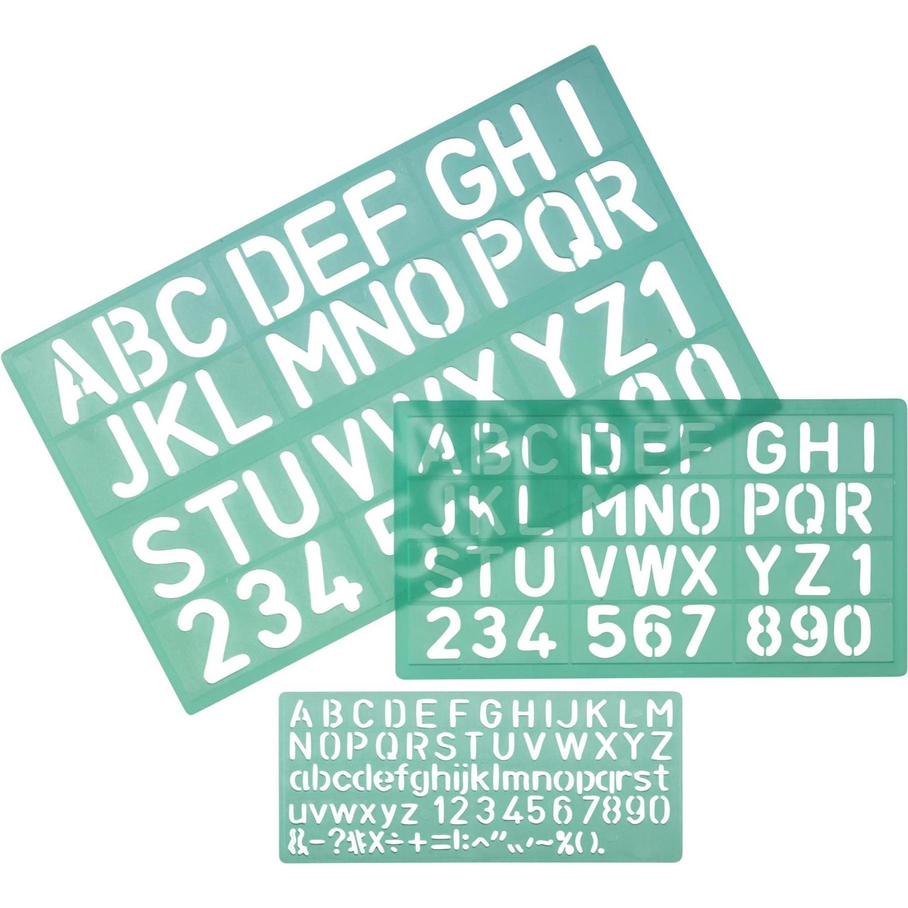 Linex, Lineal, Schriftschablonen-Set (30 mm)