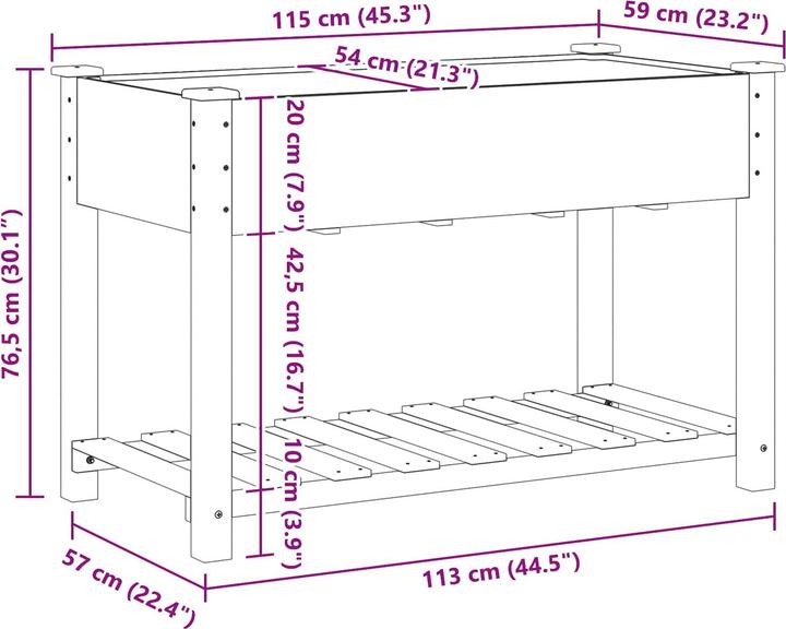 Produktbild vidaXL Garten-Pflanzgefäss