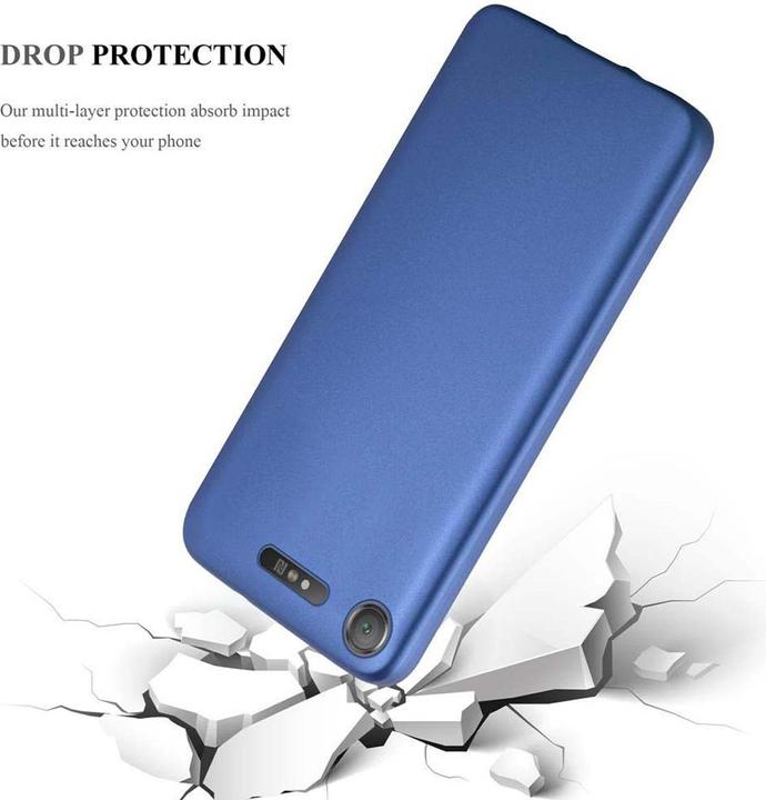 Actual product image Cadorabo TPU Matt Metallic Cover (Sony Xperia XZ1)