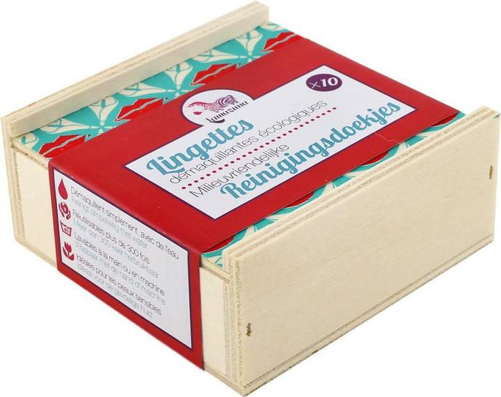 Produktbild Lamazuna Box mit 10 waschbaren Make-up Entferner Tüchlein -