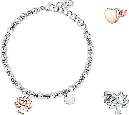 Produktbild La Petite Story Decent Steel Jewelry Set Lps20asf01 Bracelet, 2 Single Earrings