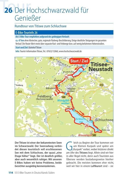 Valori nutrizionali e ingredienti Die 55 schönsten E-Bike Touren in Deutschlands Süden (Tedesco, Oliver Kockskämper, 2020)