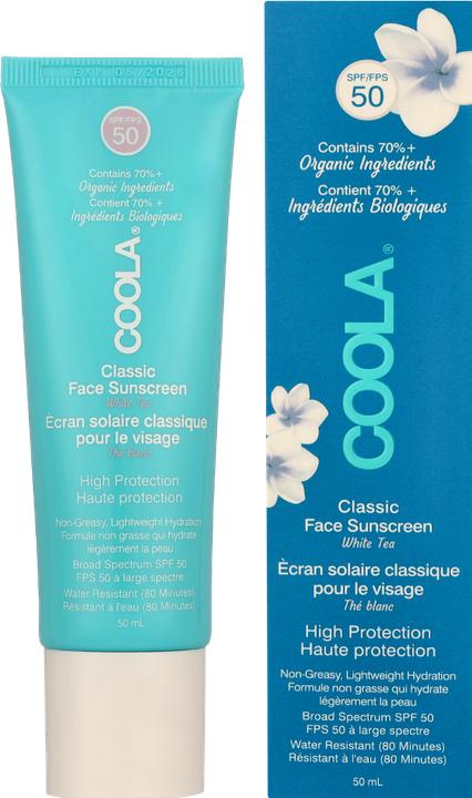 Image du produit Coola Suncare Classic Lotion White Tea (Crème solaire visage, SPF 50, 50 ml, 50 g)