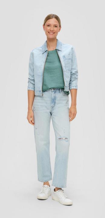 Immagine prodotto s.Oliver Bluse Ärmelloses Satinshirt (46)