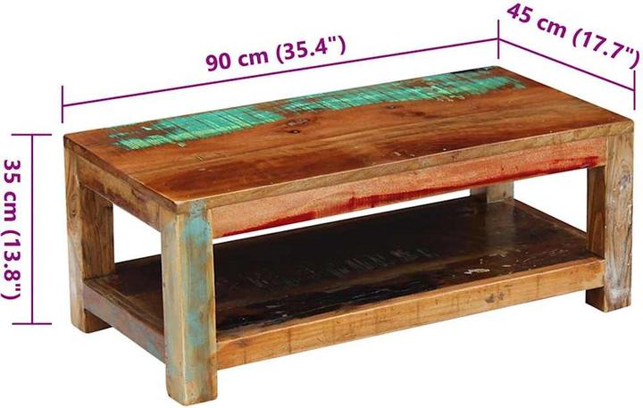 Immagine prodotto vidaXL Couchtisch (90 x 45 x 35 cm)