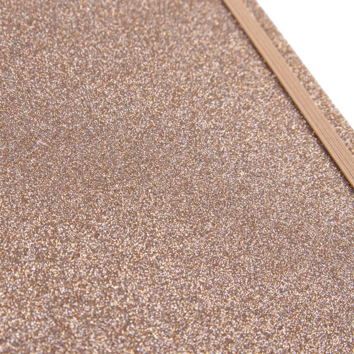 Produktbild Idena Notizbuch Glitter champagner FSC-Mix (14 x 20 cm, Kariert, Harter Einband)