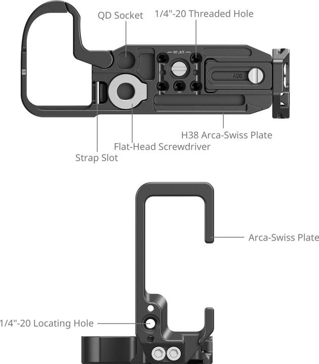 Immagine prodotto SmallRig L-Shaped Mount Plate für Nikon Z5II, Detailfarbe