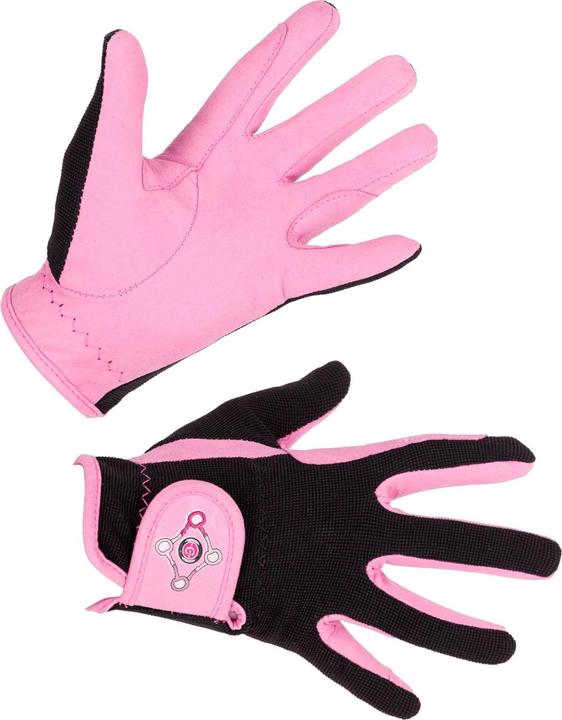 Kerbl Kinderreithandschuh Lilli black/pink, Gr. L