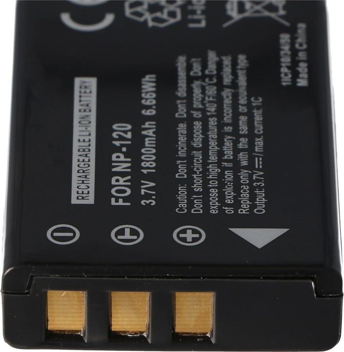 Immagine prodotto AccuCell Akku NP-120, BP-1500S, D-LI7, DB-43 (Batteria della fotocamera)