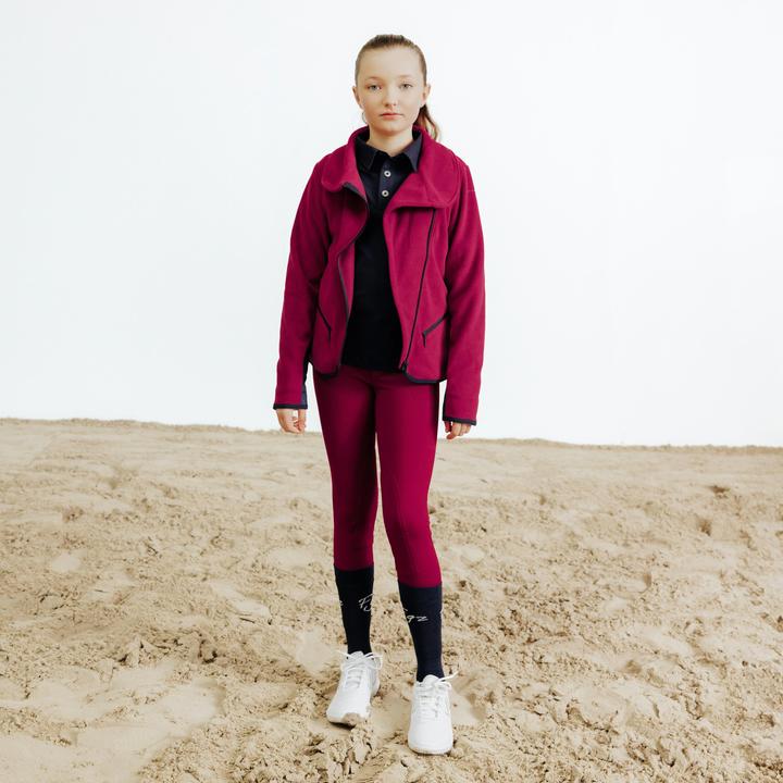 Produktbild Fouganza Kids' Horse Riding Fleece 100 - Purple/Cherry (152)