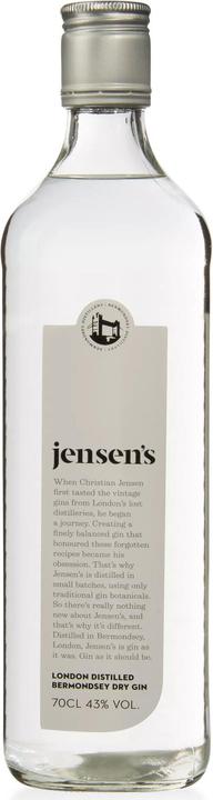 Actual product image Jensen London Distilled Dry Bermondsey Gin (1 x 70 cl)