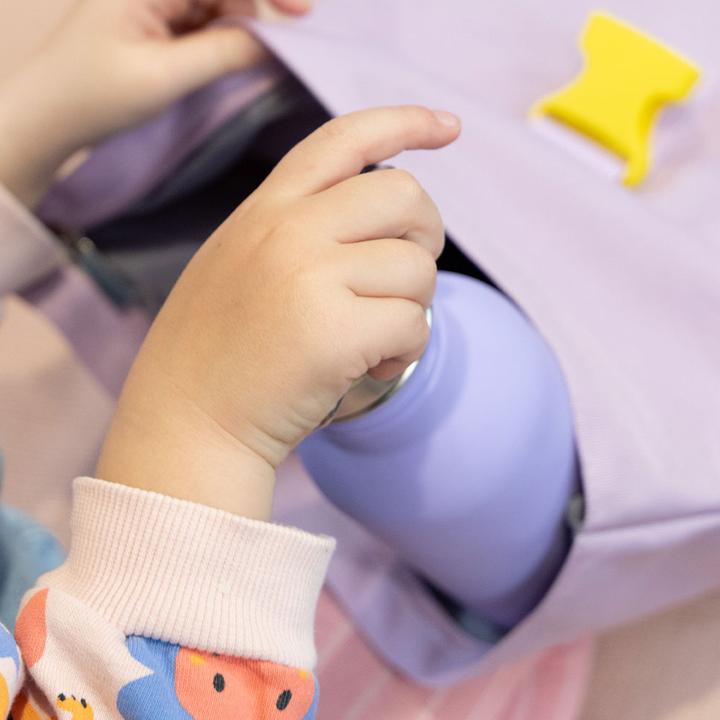 Actual product image For You Drinking bottle for children - Purple lion | stainless steel | 500 ml (0.50 l)