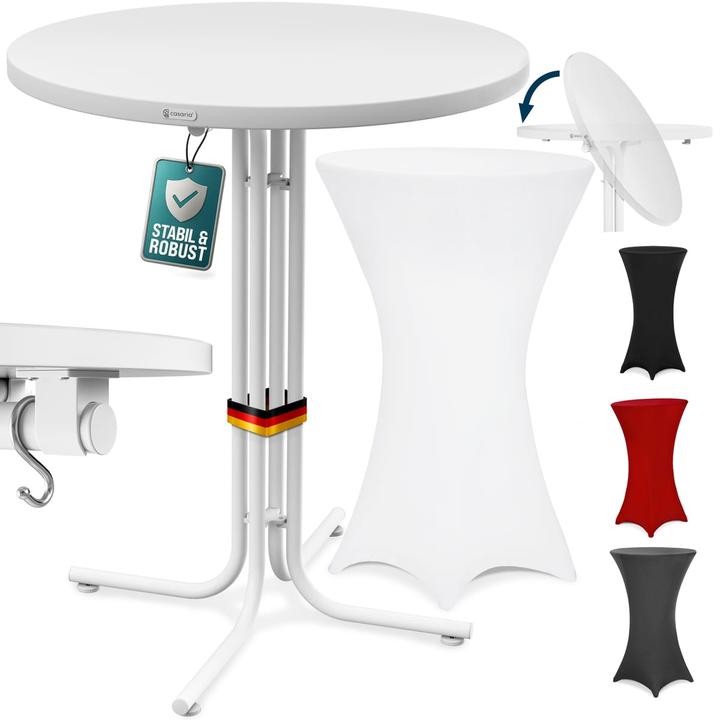 Casaria Table haute avec housse