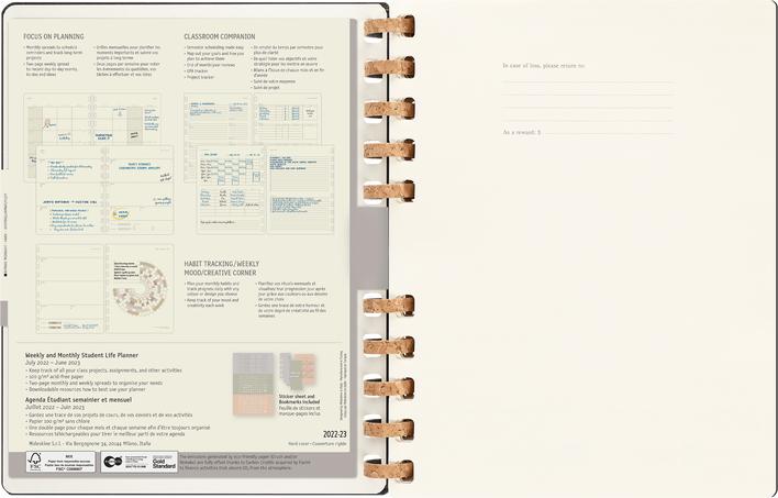 Produktbild Moleskine Studienplaner (23.5 x 28.14 x 2.5 cm)