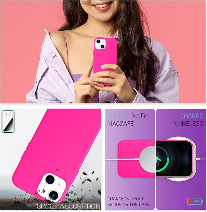 Actual product image Nalia Neon silicone mobile phone case (Apple iPhone 13)