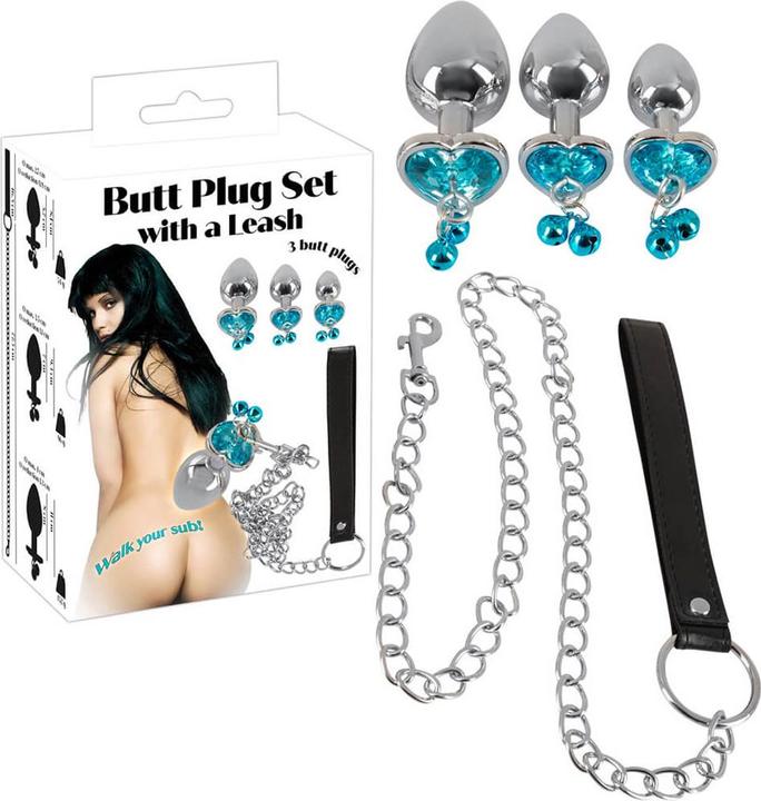 Produktbild You2Toys Butt plug set with a leash