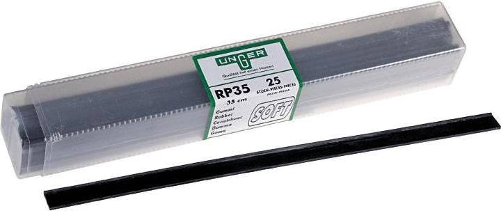 Unger RP35H Window wiper squeegee rubber 25 pieces hard 35 cm squeegee rubber for streak-free wiping