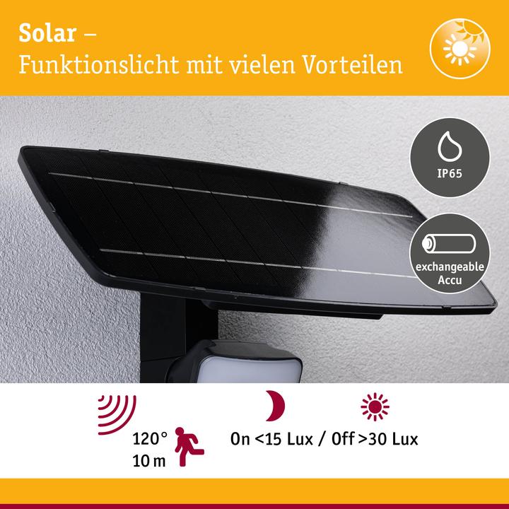 Image du produit Paulmann Solar Wandfluter Flotas (700 lm, IP65)