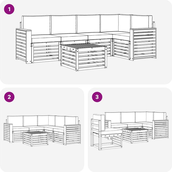 Produktbild vidaXL Outdoor-Sofa