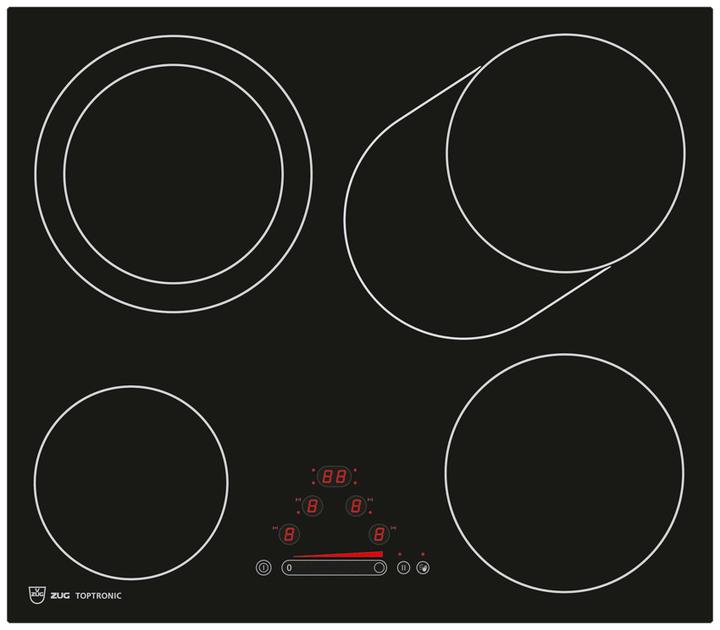Actual product image V-ZUG Toptronic GK45TEBSF 3110300402 (54.70 cm, Glass ceramic hob)