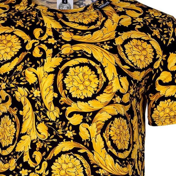 Image du produit Versace Underwear T-Shirt Stretch Organic Jersey Barocco Ss92 All Over - New Logo (L)