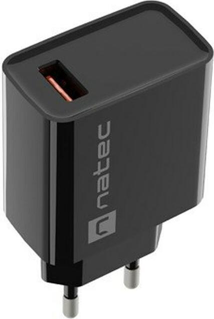 Produktbild Genesis NATEC ŁADOWARKA SIECIOWA RIBERA USB-A 18W CZARNA NUC-2058 (18 W)
