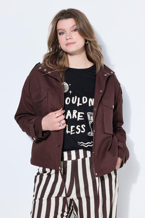Actual product image Studio Untold Utility-Jacke, oversized, grosse Taschen, Stehkragen (58)