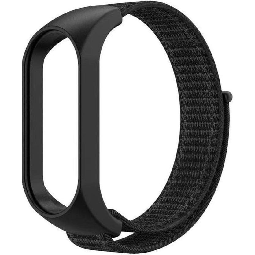OEM Strap Nylon strap for XIAOMI Mi Band 5 / 6 / 7 black (05) (Nylon), Cinturini per orologi, Nero