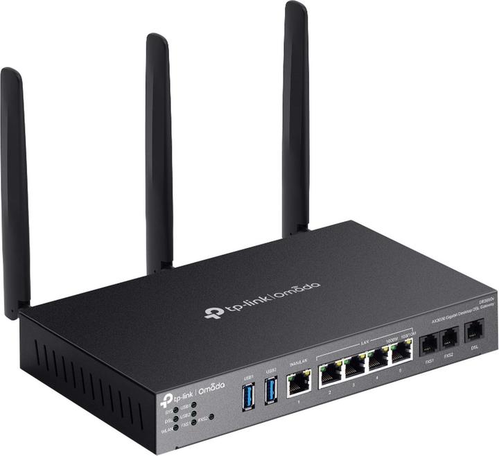Produktbild TP-Link Omada DR3220v-4G, Dual-Band (2,4 GHz/5 GHz), Ethernet/LAN, ADSL, ADSL2, Schwarz