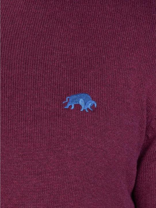 Actual product image Raging Bull Mens Classic Knitted Cashmere Blend Quarter Zip Jumper (XXL)