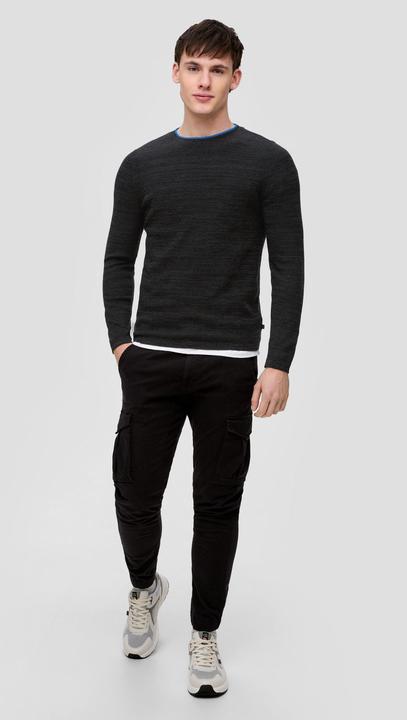 Produktbild s.Oliver Strickpullover Strickpullover aus reiner Baumwolle (M)