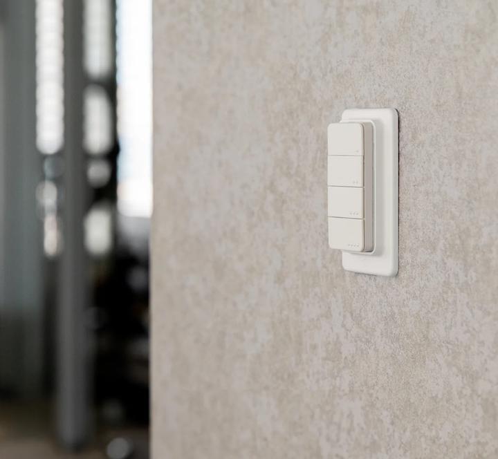 Produktbild Shelly BLU RC Button 4 ZB - White (Gerätespezifische Fernbedienung, Bluetooth, Radio Frequency (RF))