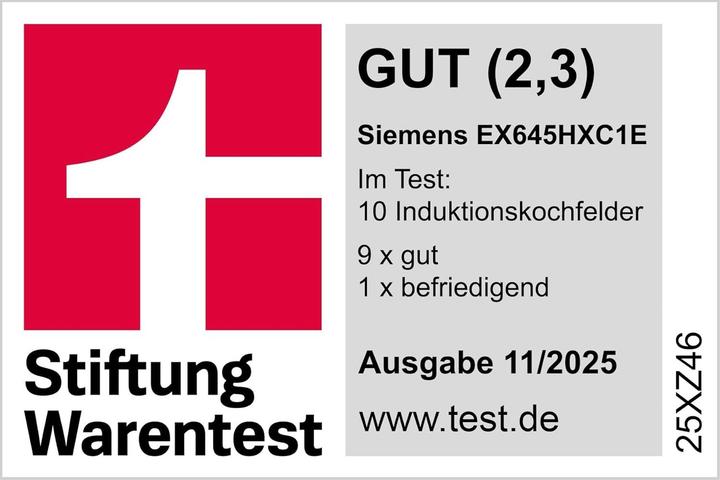 Image du produit Siemens iQ700 EX645HXC1E (58.30 cm, Table de cuisson à induction)