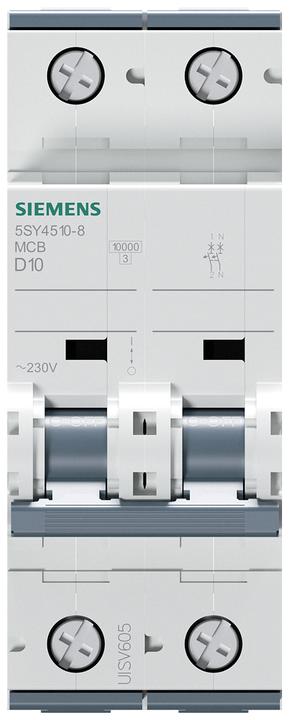 Produktbild Siemens MCB 1+N Pole Type D 10kA 10A 230V
